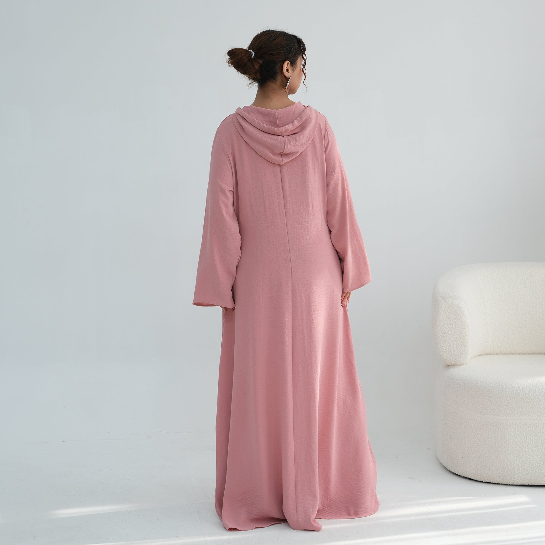 Loriya casual loose large-size hooded dress LR1159