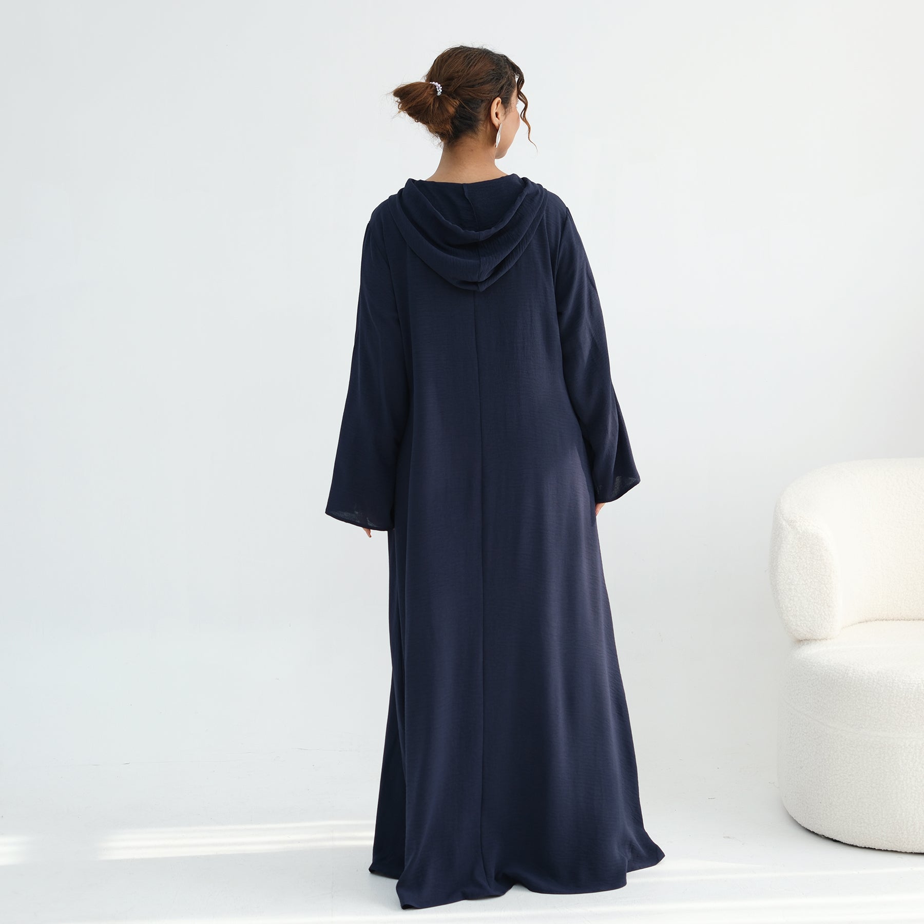 Loriya casual loose large-size hooded dress LR1159