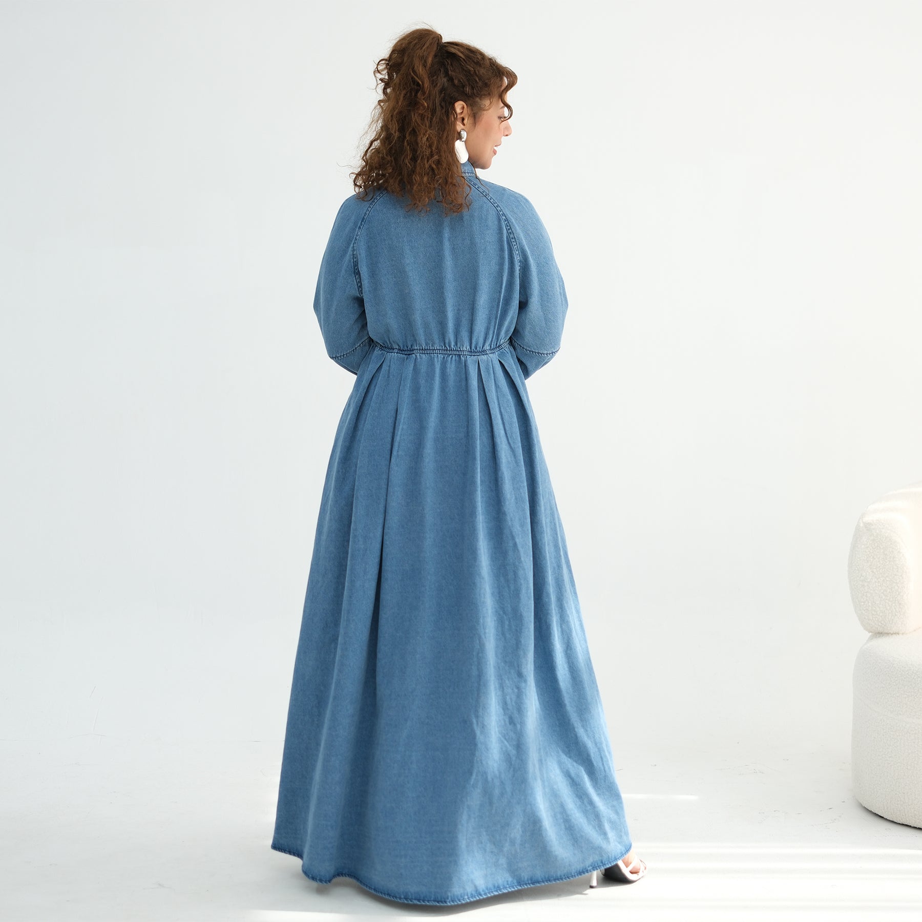 Real shot, denim dress 1164