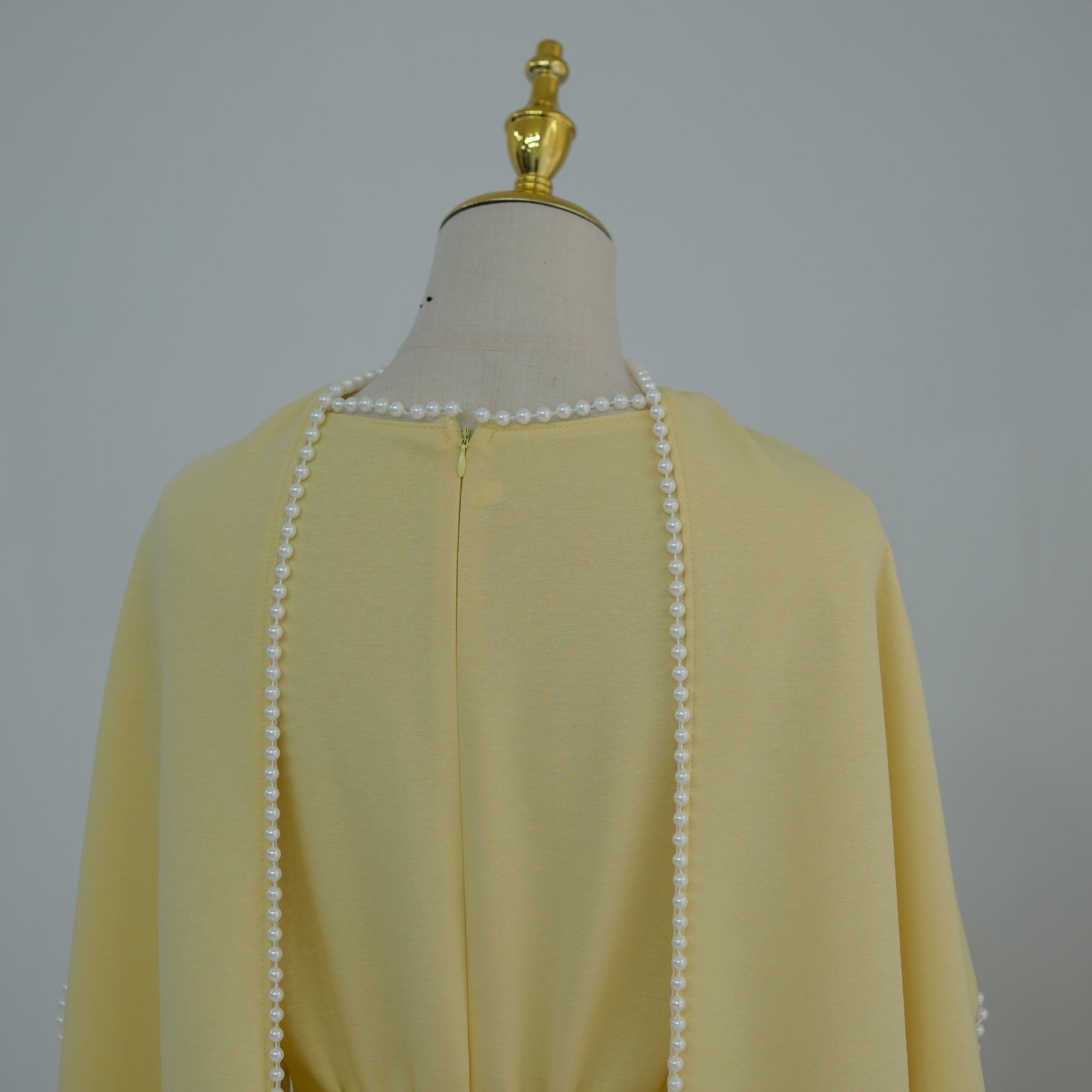 Loriya beaded shawl + long-sleeved dress LR1167