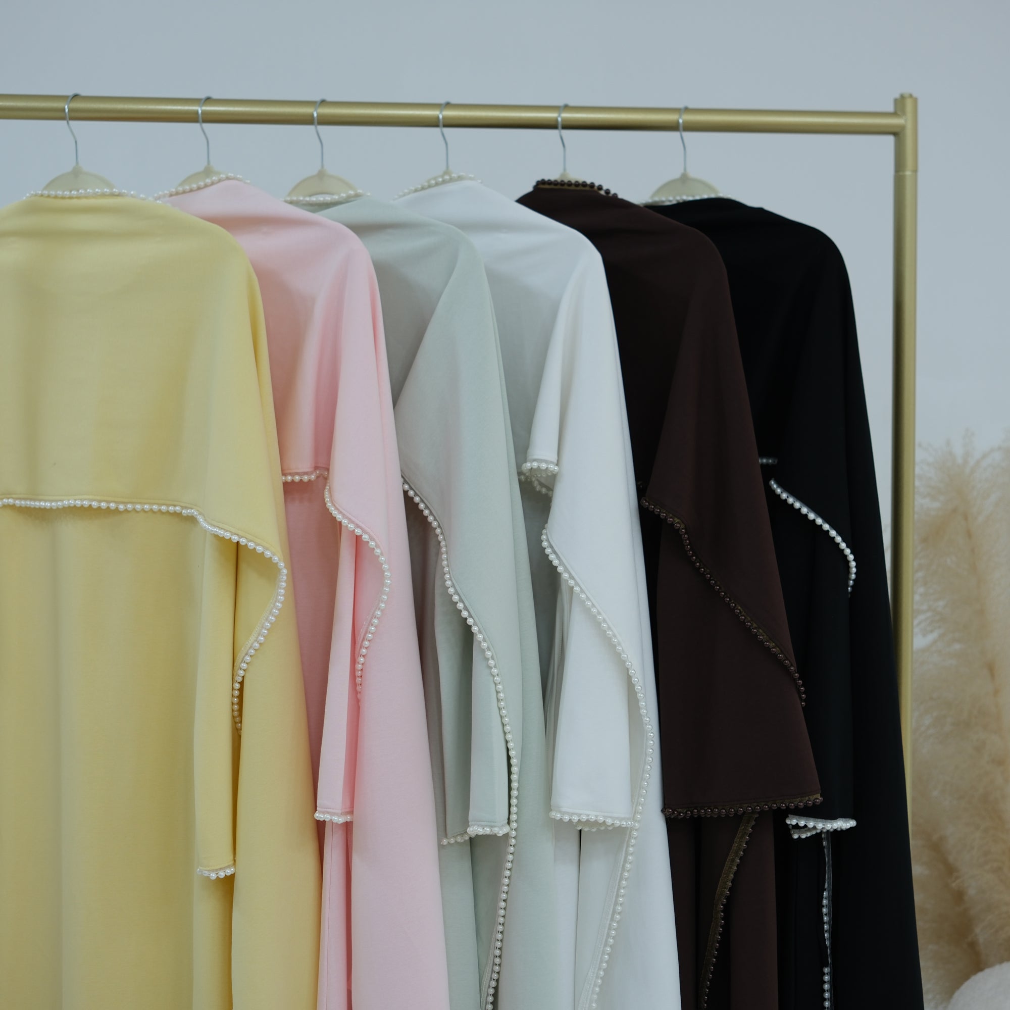 Loriya beaded shawl + long-sleeved dress LR1167
