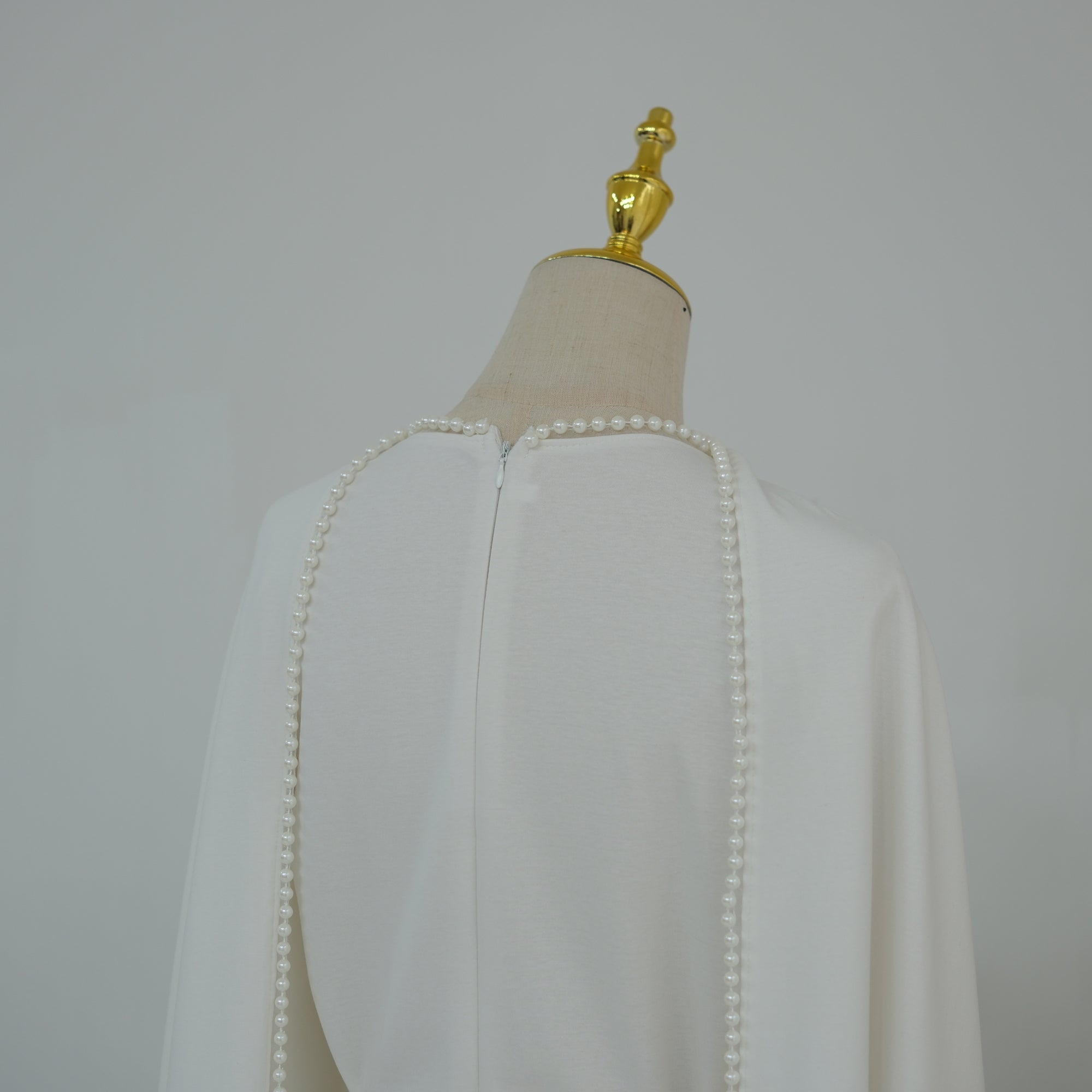Loriya beaded shawl + long-sleeved dress LR1167