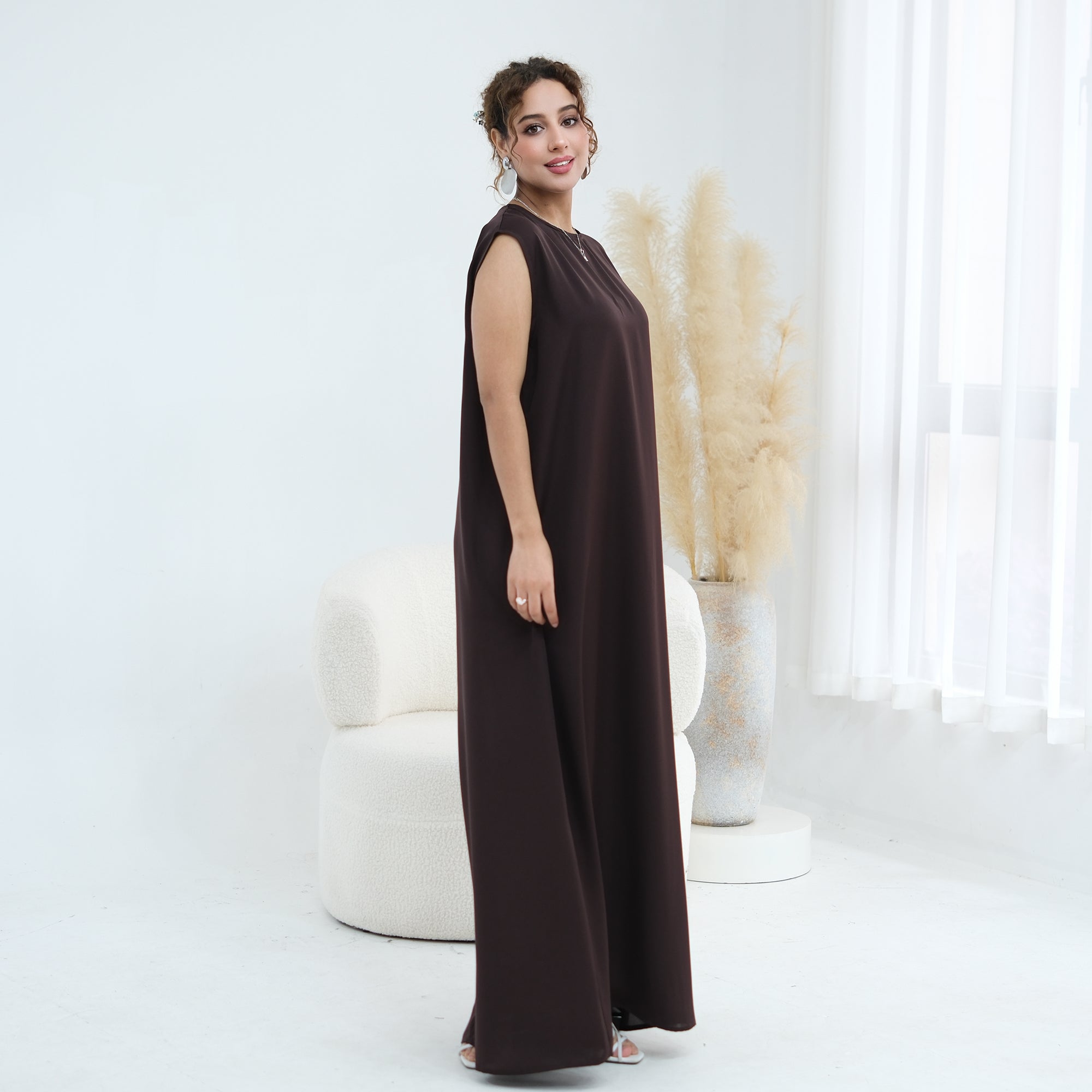 Long-sleeved cardigan + matching dress two-piece set LR1183