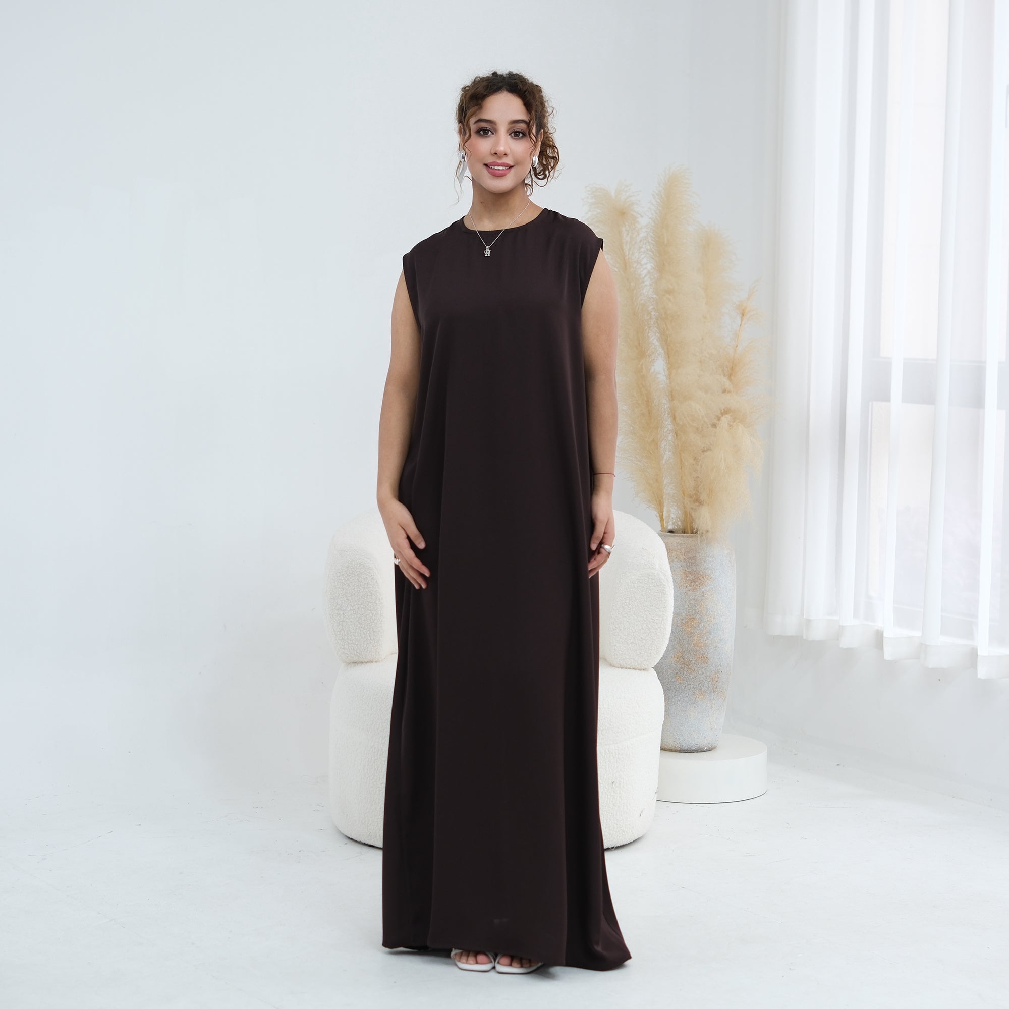 Long-sleeved cardigan + matching dress two-piece set LR1183