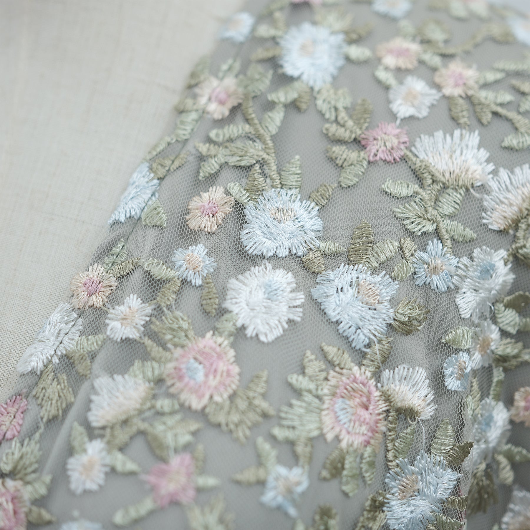 Large-size full-body floral embroidery double-layer cardigan + scarf LR1188