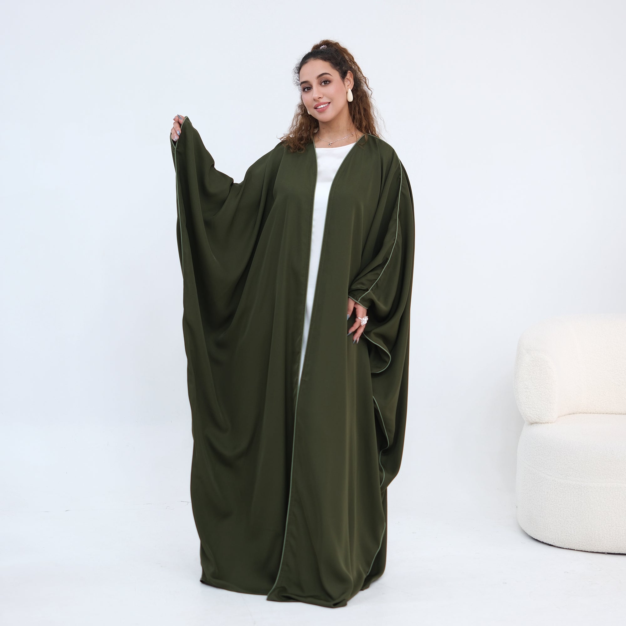 Wide-cut cardigan, long robe, cross-border wholesale, LR1193