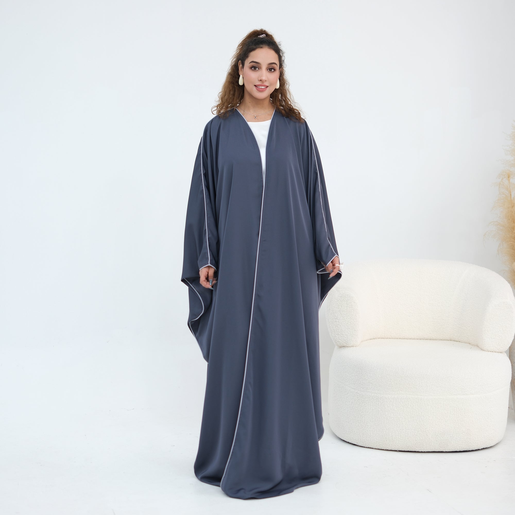 Wide-cut cardigan, long robe, cross-border wholesale, LR1193