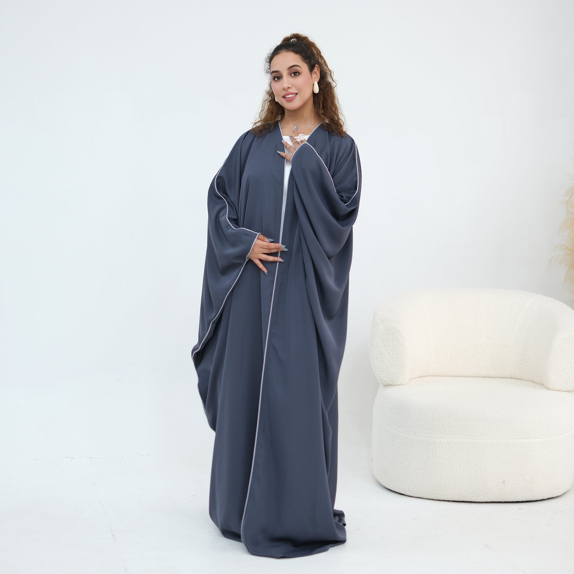 Wide-cut cardigan, long robe, cross-border wholesale, LR1193