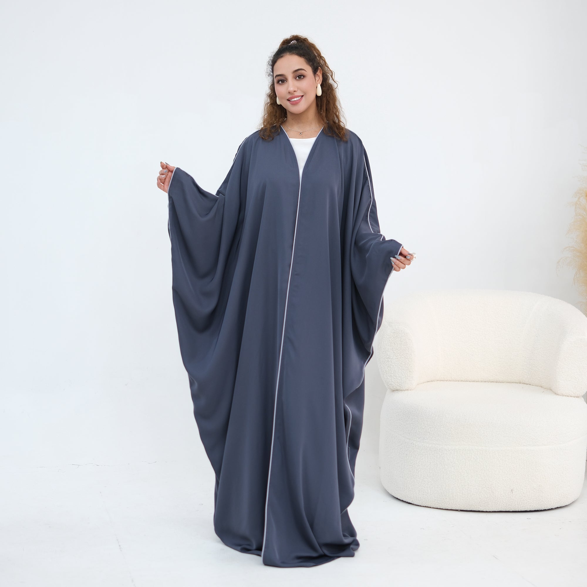 Wide-cut cardigan, long robe, cross-border wholesale, LR1193