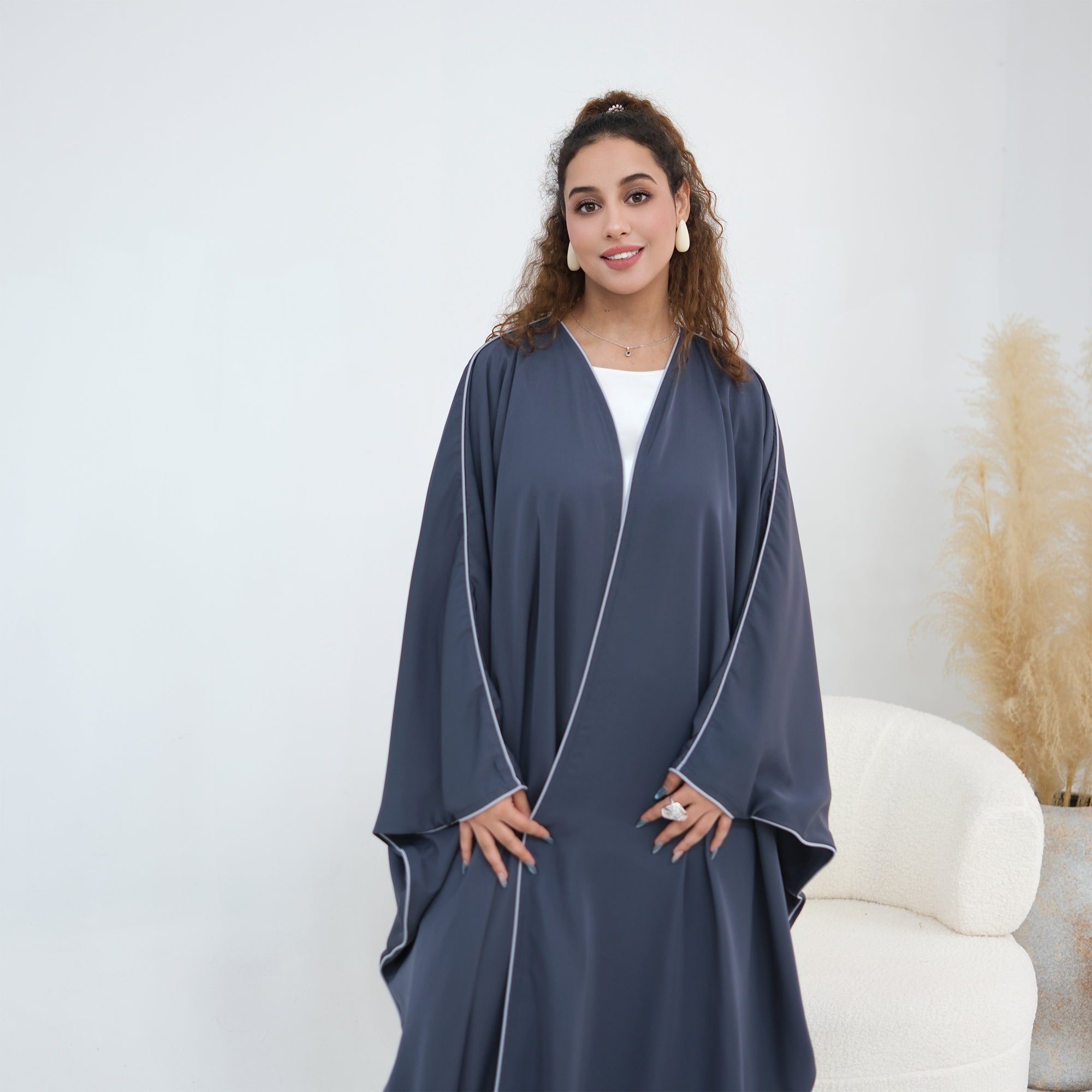 Wide-cut cardigan, long robe, cross-border wholesale, LR1193