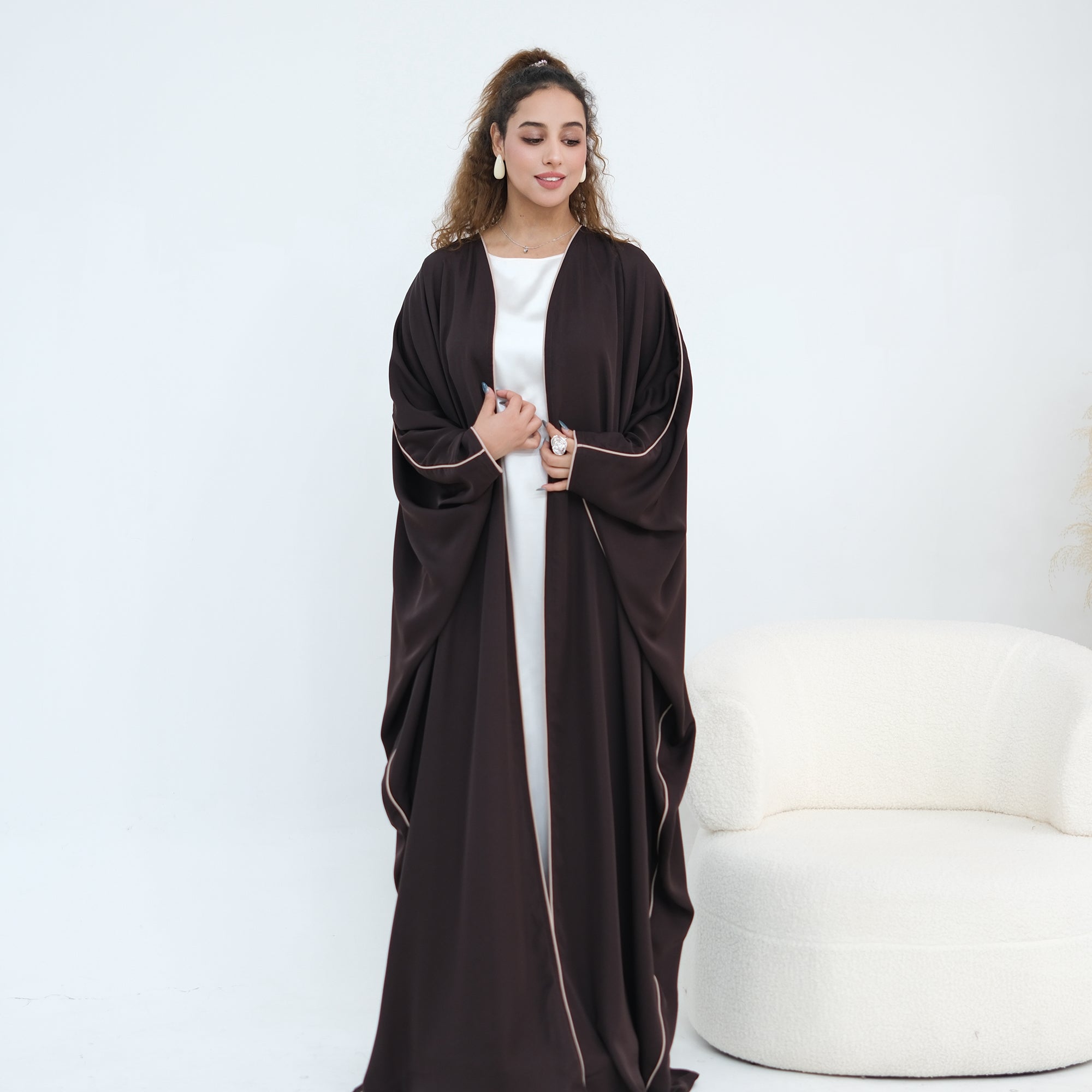 Wide-cut cardigan, long robe, cross-border wholesale, LR1193