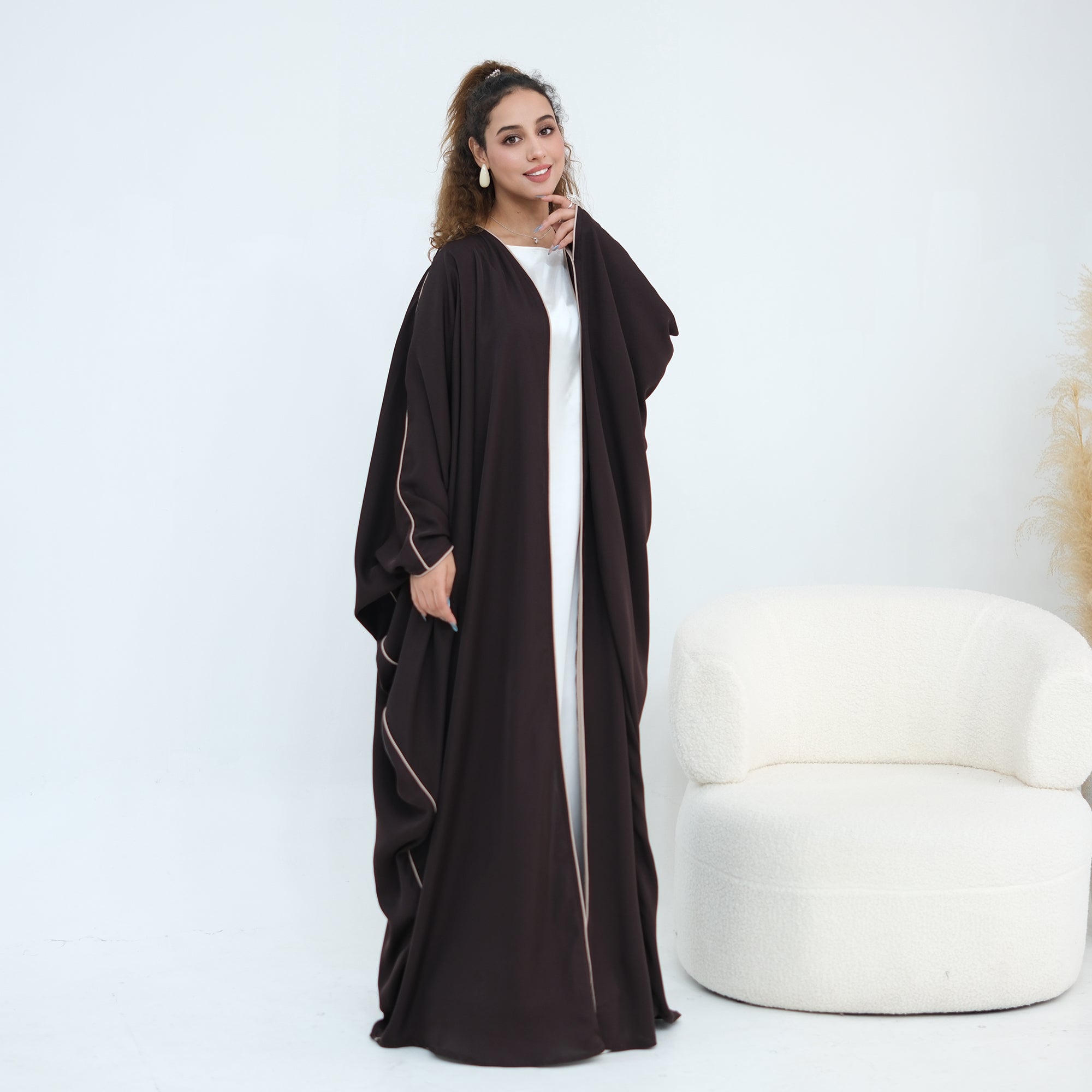 Wide-cut cardigan, long robe, cross-border wholesale, LR1193