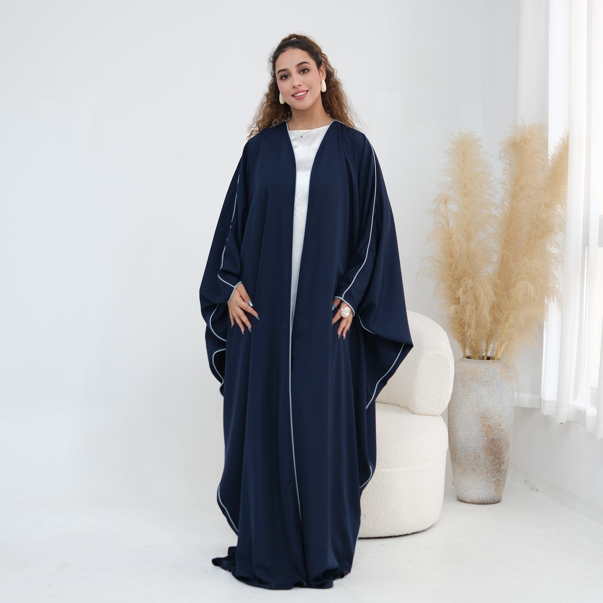 Wide-cut cardigan, long robe, cross-border wholesale, LR1193