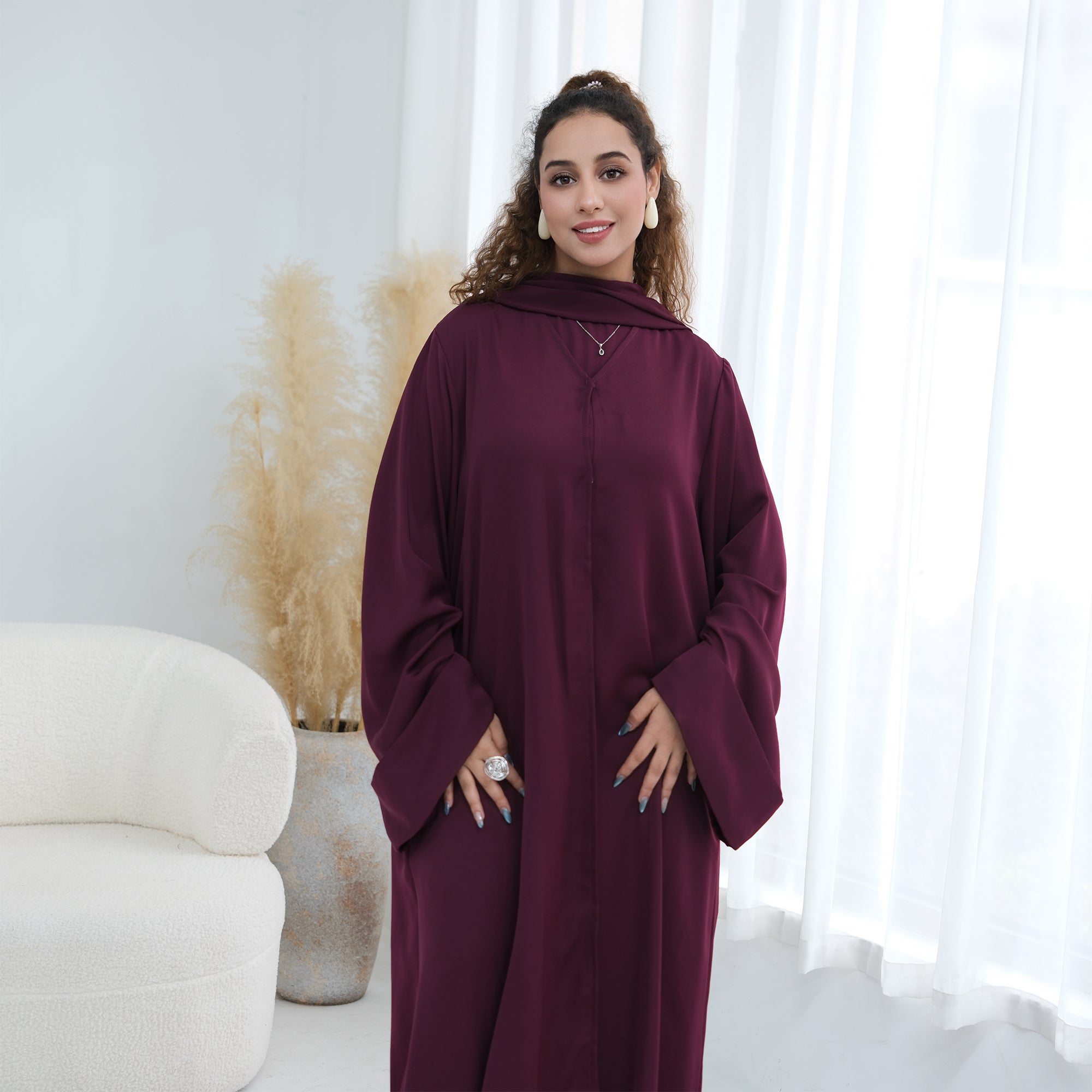 Long sleeved solid color plus size cardigan 1281+sleeveless inner layer 1266