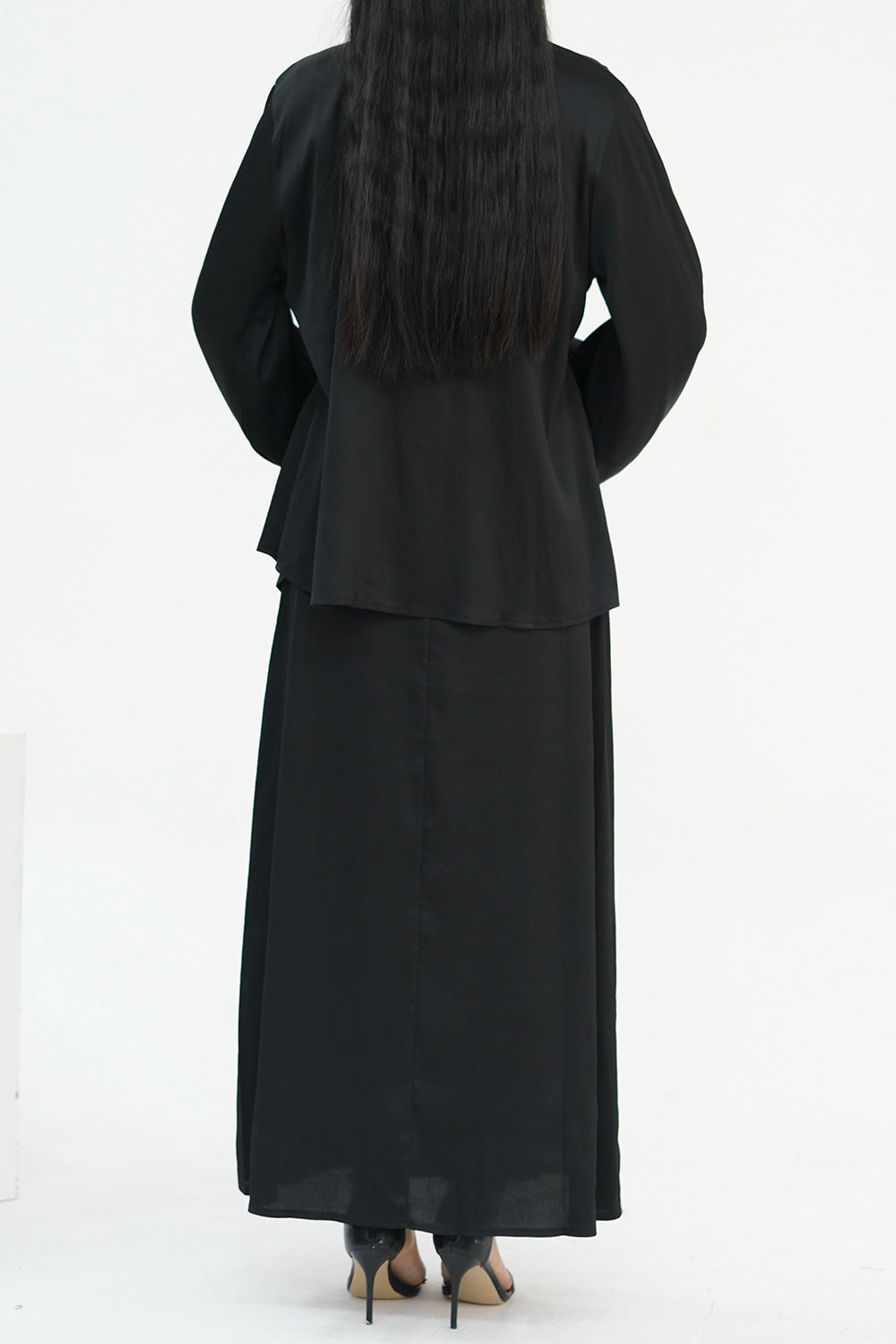 Ablah Two-Piece Modest Abaya Set 815- Black