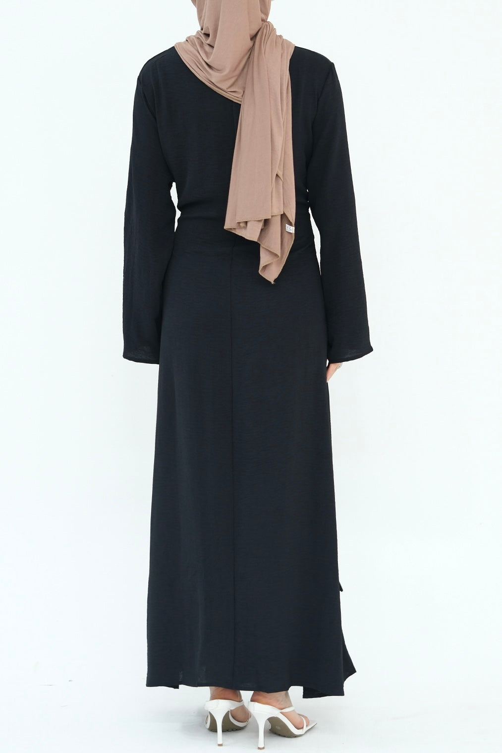 Hanadi Wrap Maxi Dress Abaya 822-Black